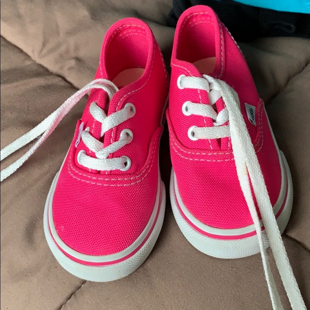 Toddler pink vans toddler size 5.0